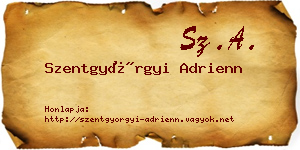 Szentgyörgyi Adrienn névjegykártya